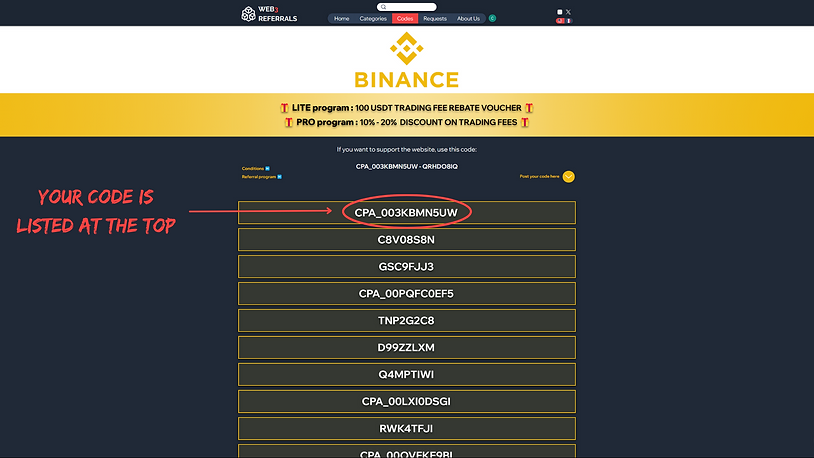 Binance web3referrals
