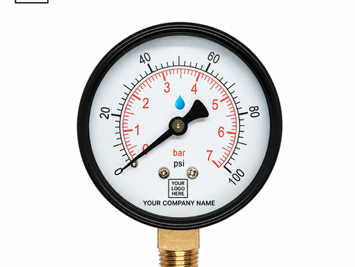 SWDA Compliant custom logo pressure gauge