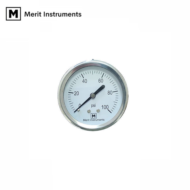 Thumbnail: Glycerin filled brass internal pressure gauge