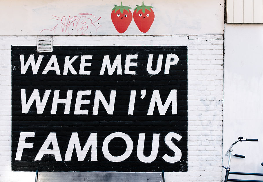 Wake me up when Im famous