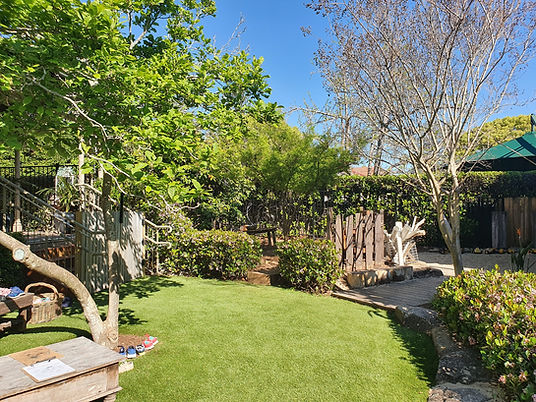 Heritage home garden and outdoor play area at Bambini House Chatswood preschool