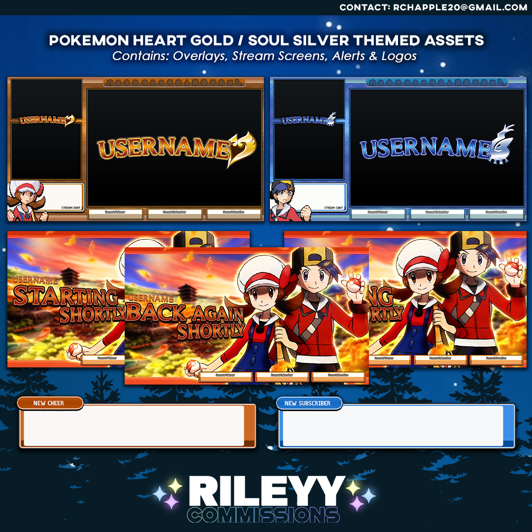Pokemon: Heart Gold / Soul Silver Themed Assets