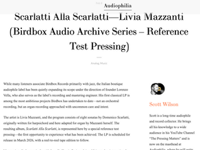 Bird Box Records Scarlatti alla Scarlatti Livia Mazzanti Audiophile Vinyl Test Pressing Cover