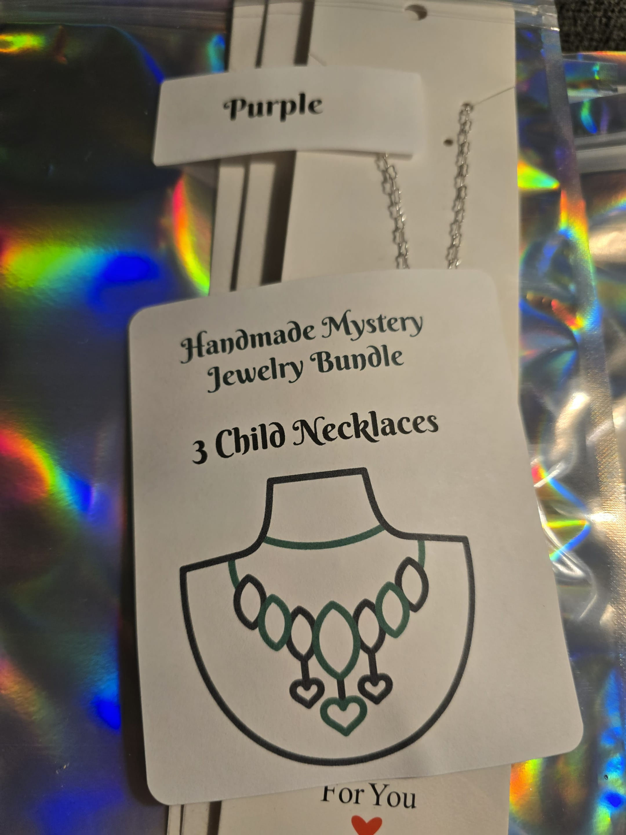 CLEARANCE-Homemade Mystery Jewelry Bundle-Kids Necklaces