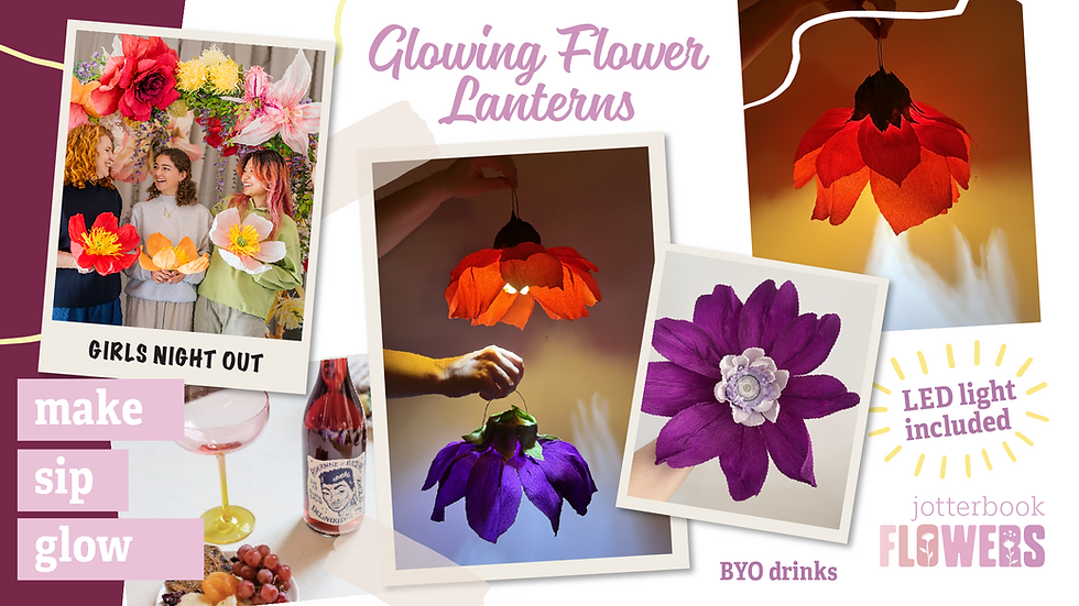 Glowing Flower Lanterns with Bottomless Tea & Coffee