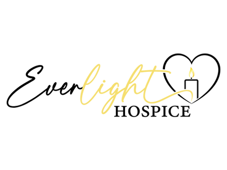 Everlight Hospice logo featuring a heart-shaped house icon and the words "Everlight Hospice."
