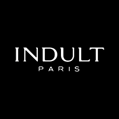Logo Indult Paris, scritta bianca su sfondo nero