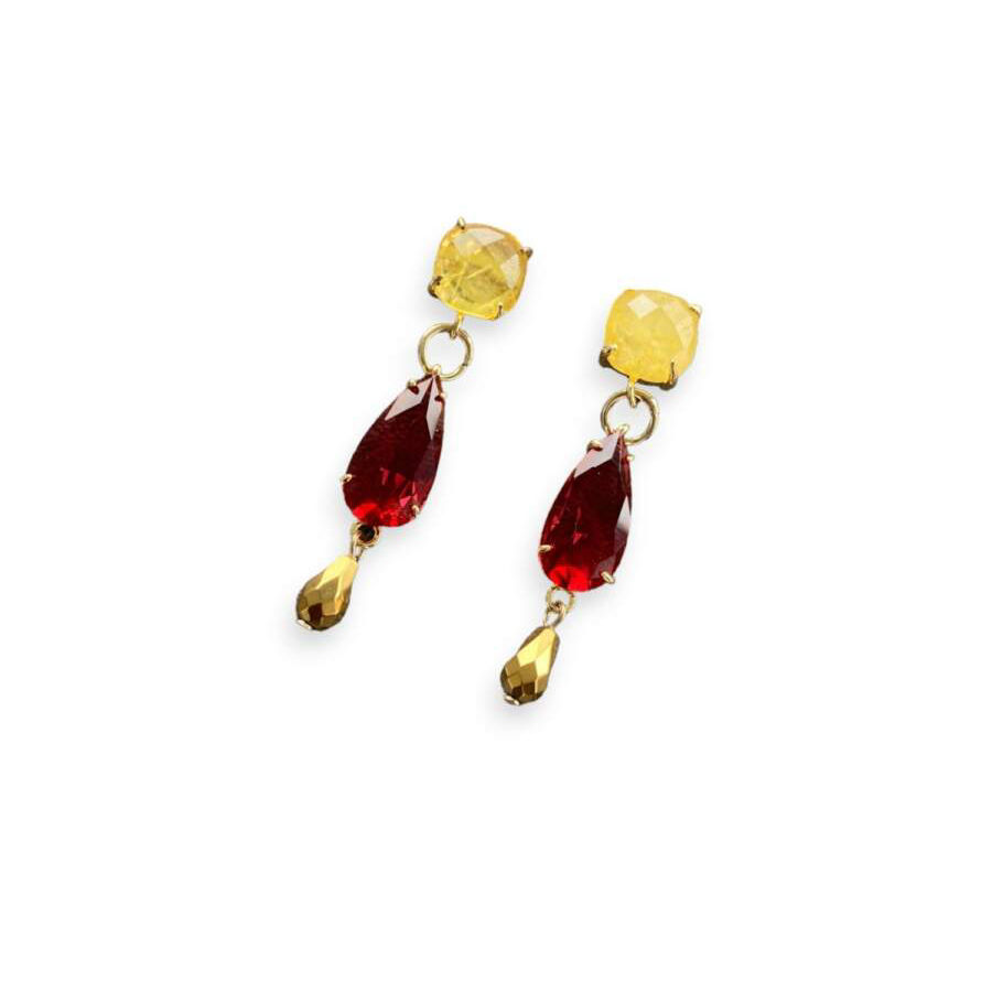 ORECCHINI Cabochon Goccia - CENTOPERCENTOPCACHEMIRE PERFUMUM RAVENNA