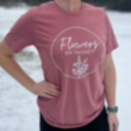 Flowers on Faussett tee