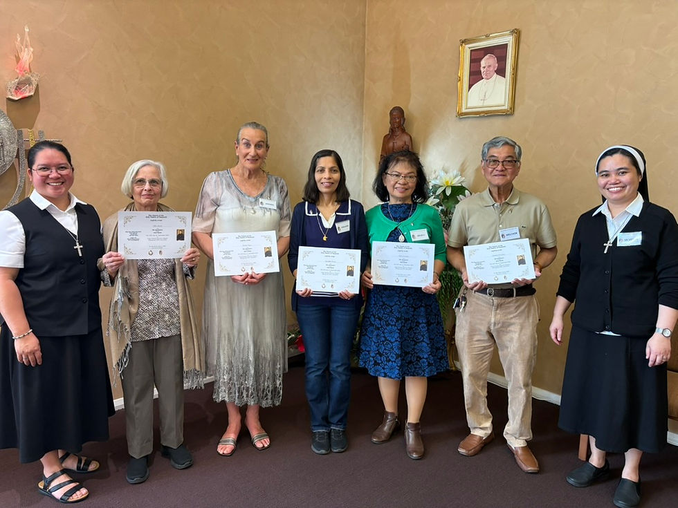 Five New Associates in the Holy Spirit Province