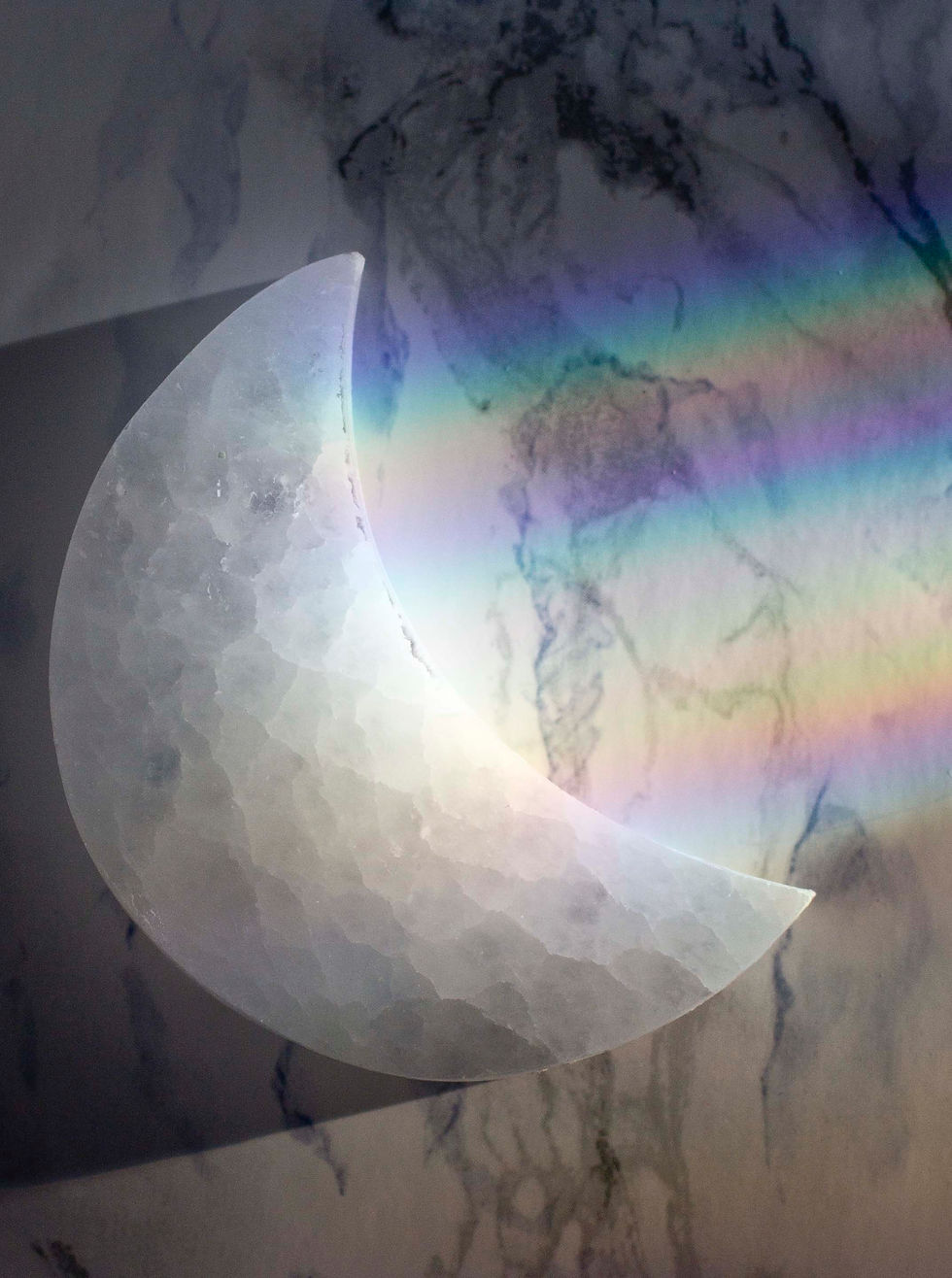 Thumbnail: Small Selenite Crescent Moon