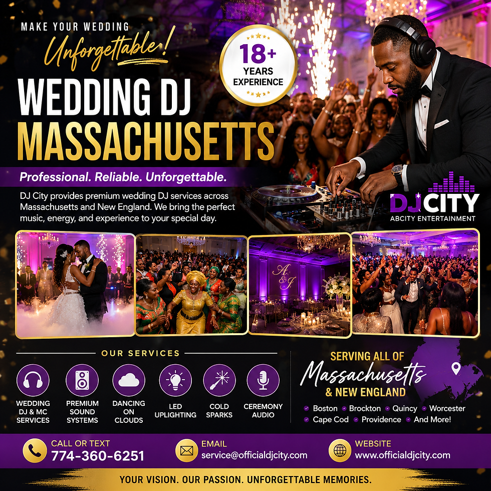 Wedding DJ Massachusetts | Professional Wedding DJ Services by DJ City