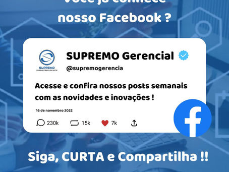 Siga nossa página no Facebook
