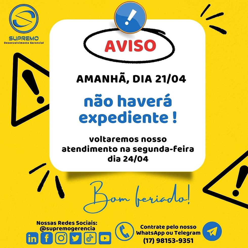 AVISO ! ⚠