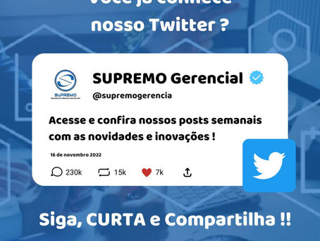 Siga nosso perfil no Twitter