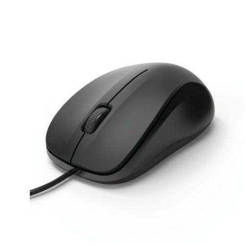 Thumbnail: Hama MC-300 Wired Optical Mouse, 1200 DPI, USB, 3 Buttons, Black
