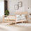 Thumbnail: vidaXL Bed Frame Solid Wood 120x200 cm