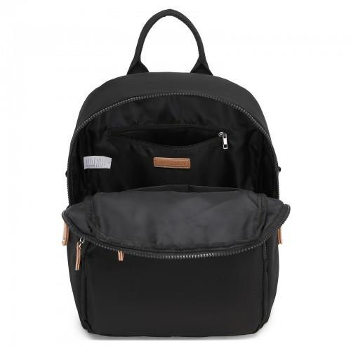 Thumbnail: BPM2617 - Miss Lulu Women's Backpack, Water-Resistant Nylon Convertible Shoulder