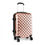 Thumbnail: K1992 - Kono Multifaceted Diamond Pattern Hard Shell 20 Inch Suitcase - Nude