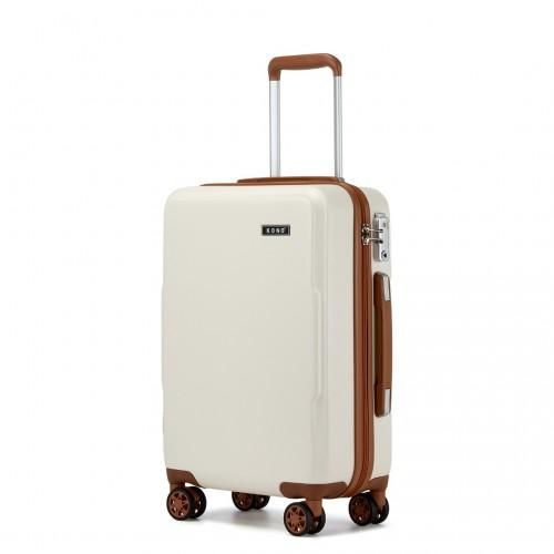 Kono 20 Inch Cabin Size Minimalist Hard Shell Carry-On Suitcase with TSA Lock