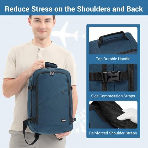 Thumbnail: BPK2551 - Kono Flexible Cabin Backpack 30×20×40-Fits 15.6" Laptop, Clamshell
