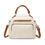 Thumbnail: LB6907 - Miss Lulu Bowler Style Shoulder Bag - Beige And Brown