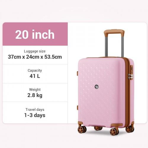 Thumbnail: KSK2594 - Kono PP 20-inch Hard Shell Expandable Luggage-Lightweight Suitcase