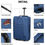 Thumbnail: K1873-2 - Kono CABIN SIZE SOFT SHELL HAND LUGGAGE - BLUE