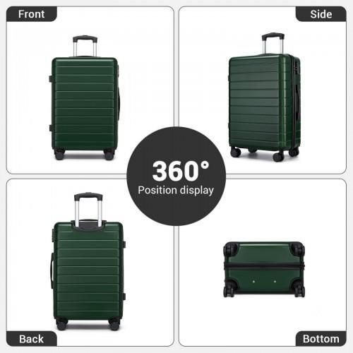 Thumbnail: KSN2691 - 24 Inch Checked Luggage, Durable ABS Hard Shell Suitcase with 360
