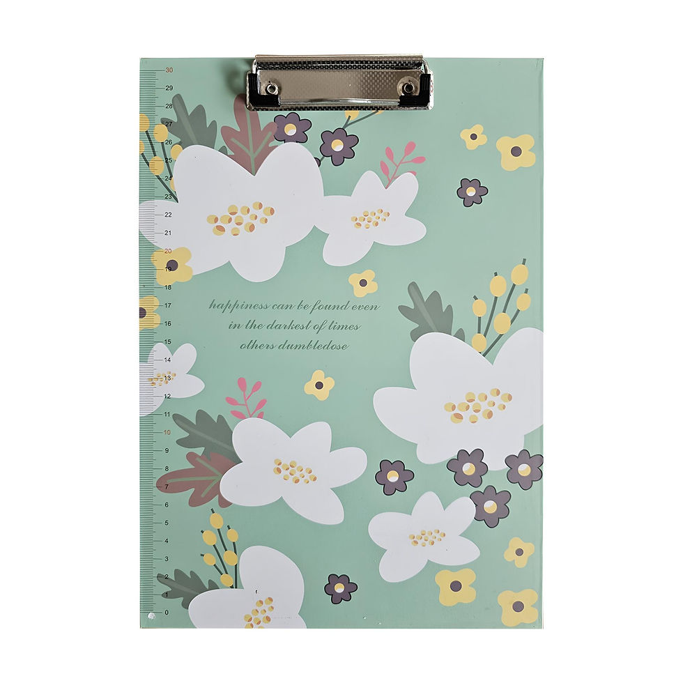 Thumbnail: 4Pack A4 Cute Print Paper Meta Clipboard With Ruler Scale Edge~5284