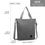 Thumbnail: E1965 - Kono Large Canvas Unisex Messenger Bag - Grey