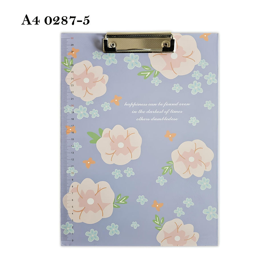 Thumbnail: 4Pack A4 Cute Print Paper Meta Clipboard With Ruler Scale Edge~5284