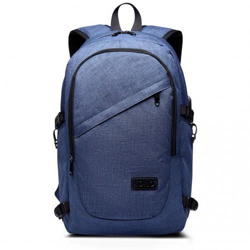 Thumbnail: E6715 - Kono Business Laptop Backpack with USB Charging Port - Navy Blue