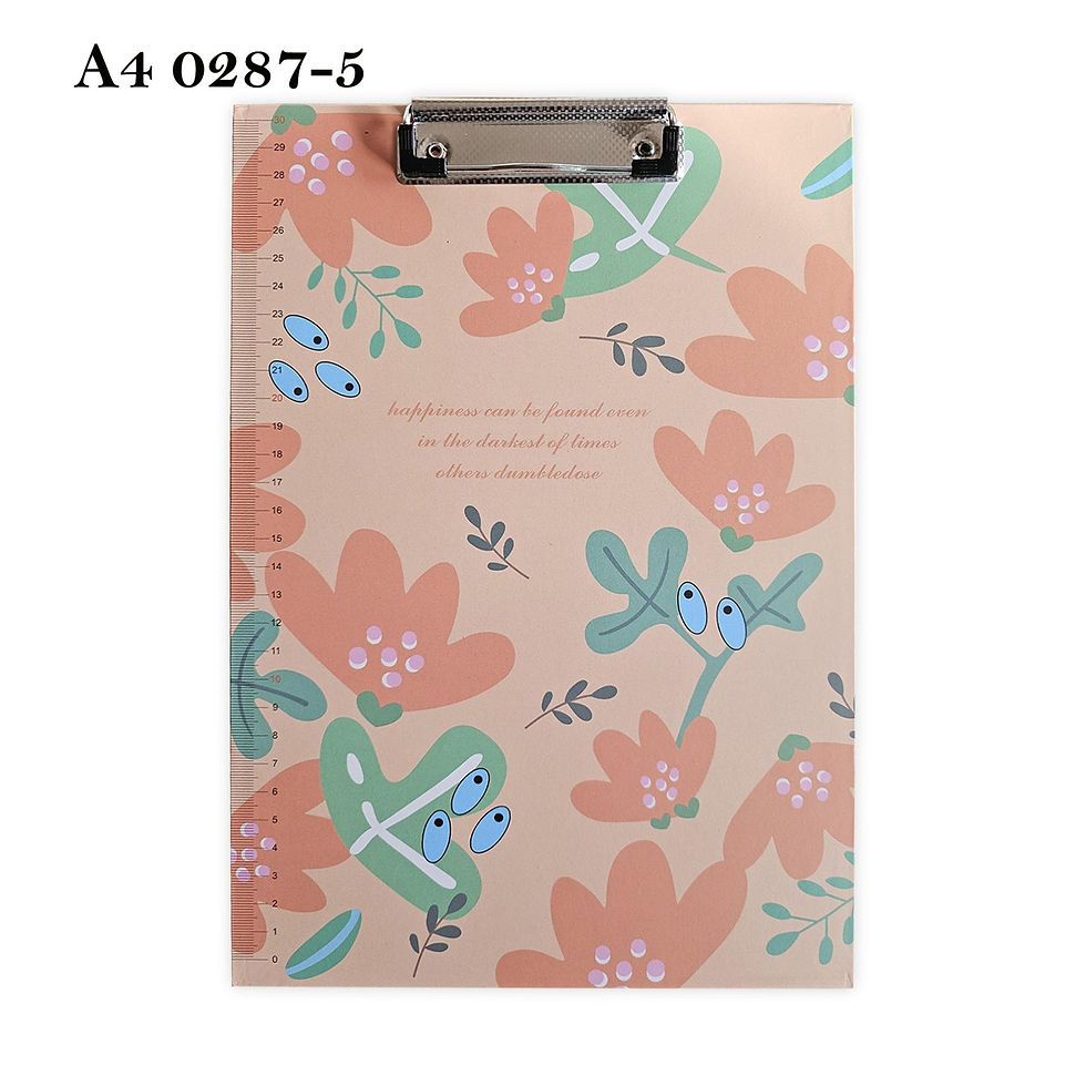 Thumbnail: 4Pack A4 Cute Print Paper Meta Clipboard With Ruler Scale Edge~5284