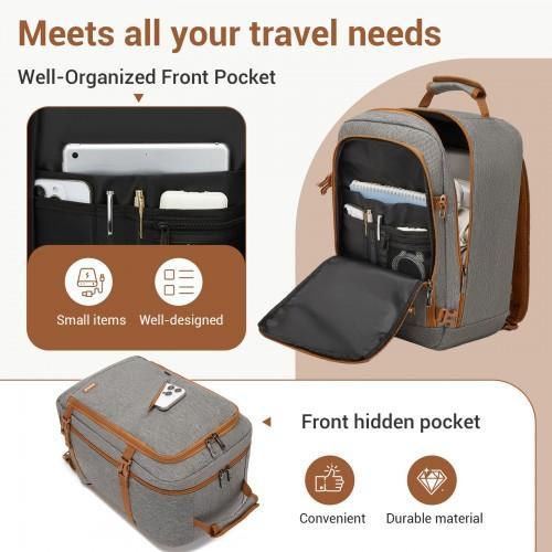 Thumbnail: BPK2551 - Kono Flexible Cabin Backpack 30×20×40-Fits 15.6" Laptop, Clamshell