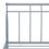 Thumbnail: vidaXL Bed Frame Grey Metal 140x200 cm