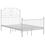 Thumbnail: vidaXL Bed Frame White Metal 120x200 cm