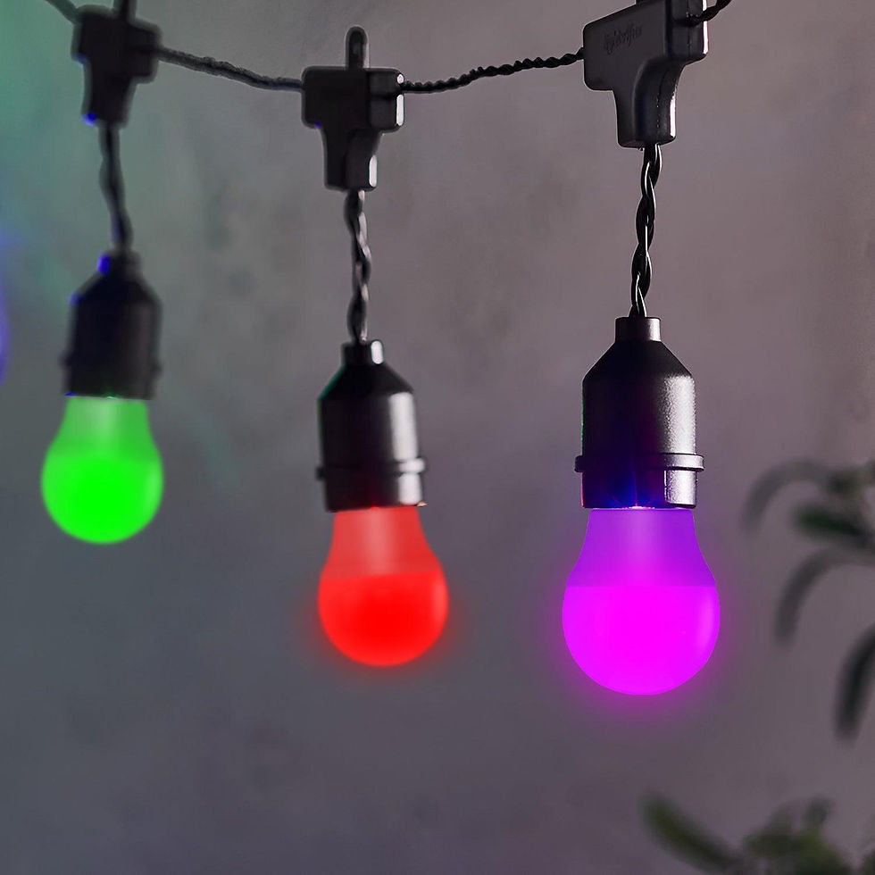 Thumbnail: 4W LED E27 Coloured Golf Ball Bulb Party Decor Lighting ~5450