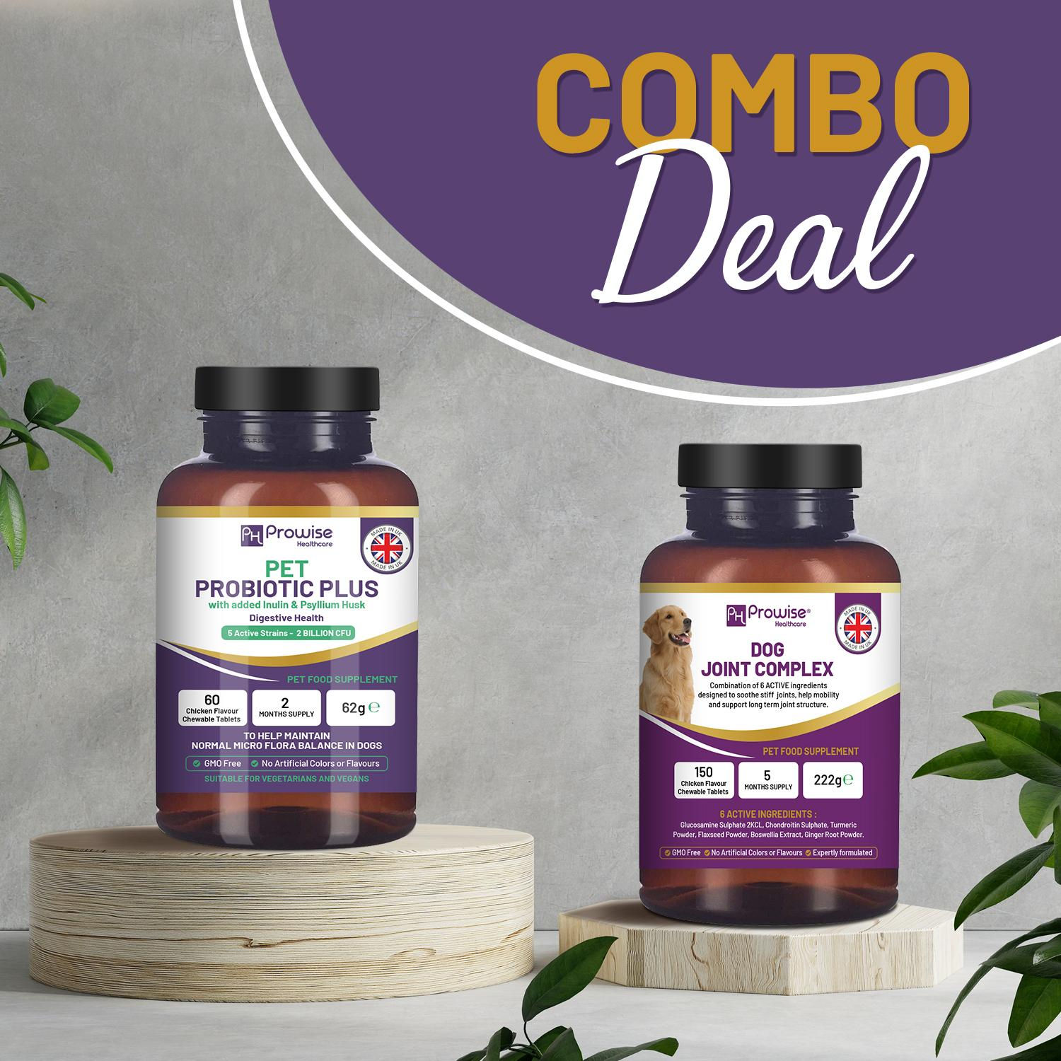 Combo Deal - Dog Joints ? and Gut Health? - Dog Joint Supplement + Pet