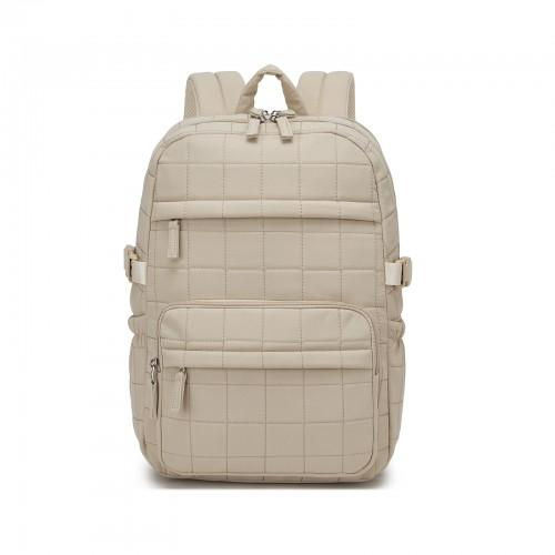 Thumbnail: BPM2609 - Miss Lulu Quilted Lightweight Backpack, Fits 15.6 Inch Notebook, Cabin