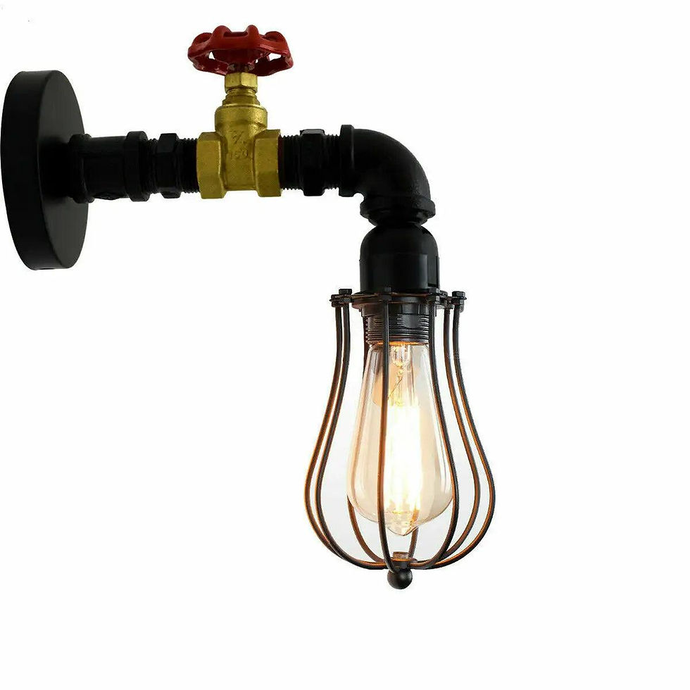 Thumbnail: Vintage Rustic Wall Light Industrial Unique Tap Wall Lights ~ 5665