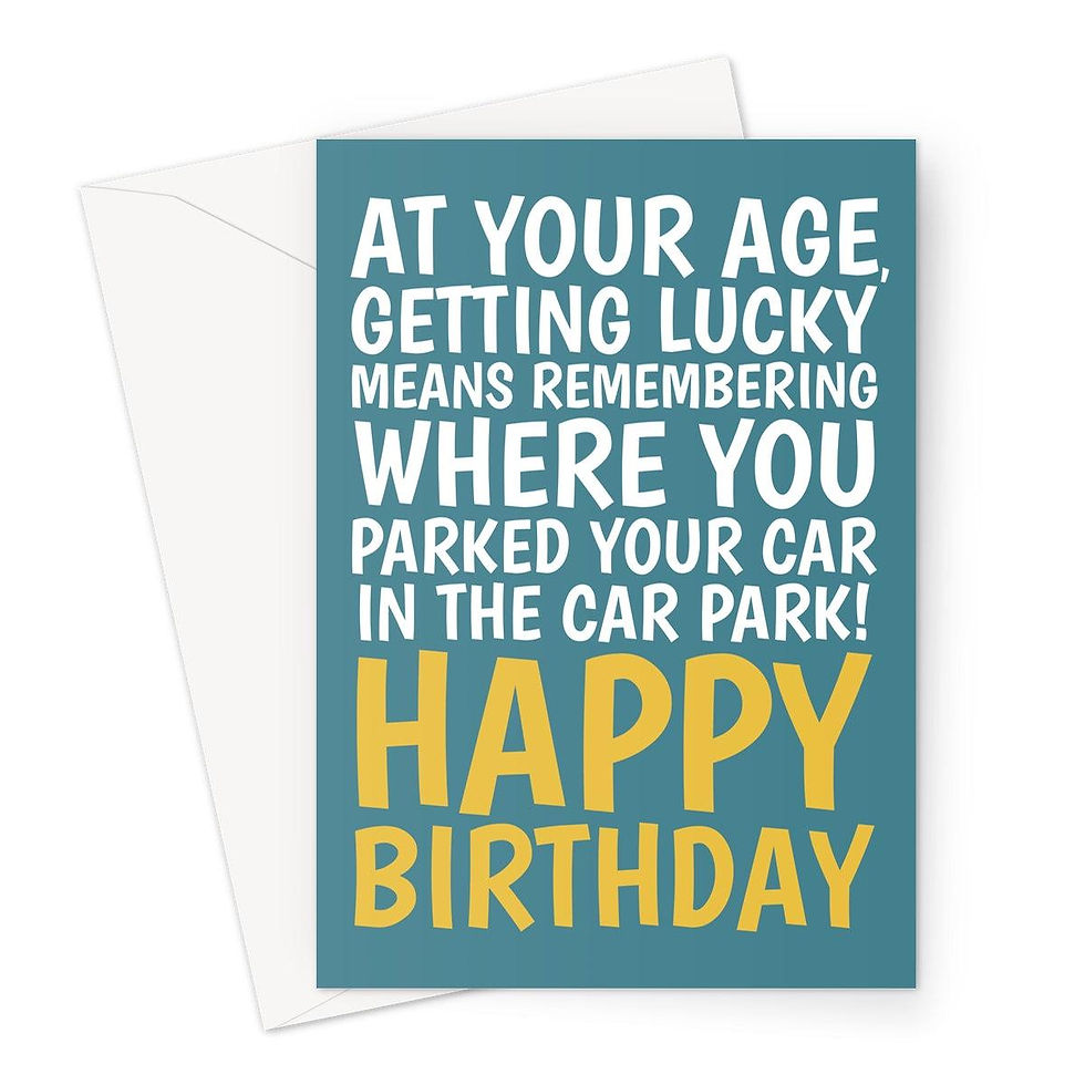 Thumbnail: Funny Getting Old Birthday Card – At Your Age Getting Lucky Joke – Hilarious