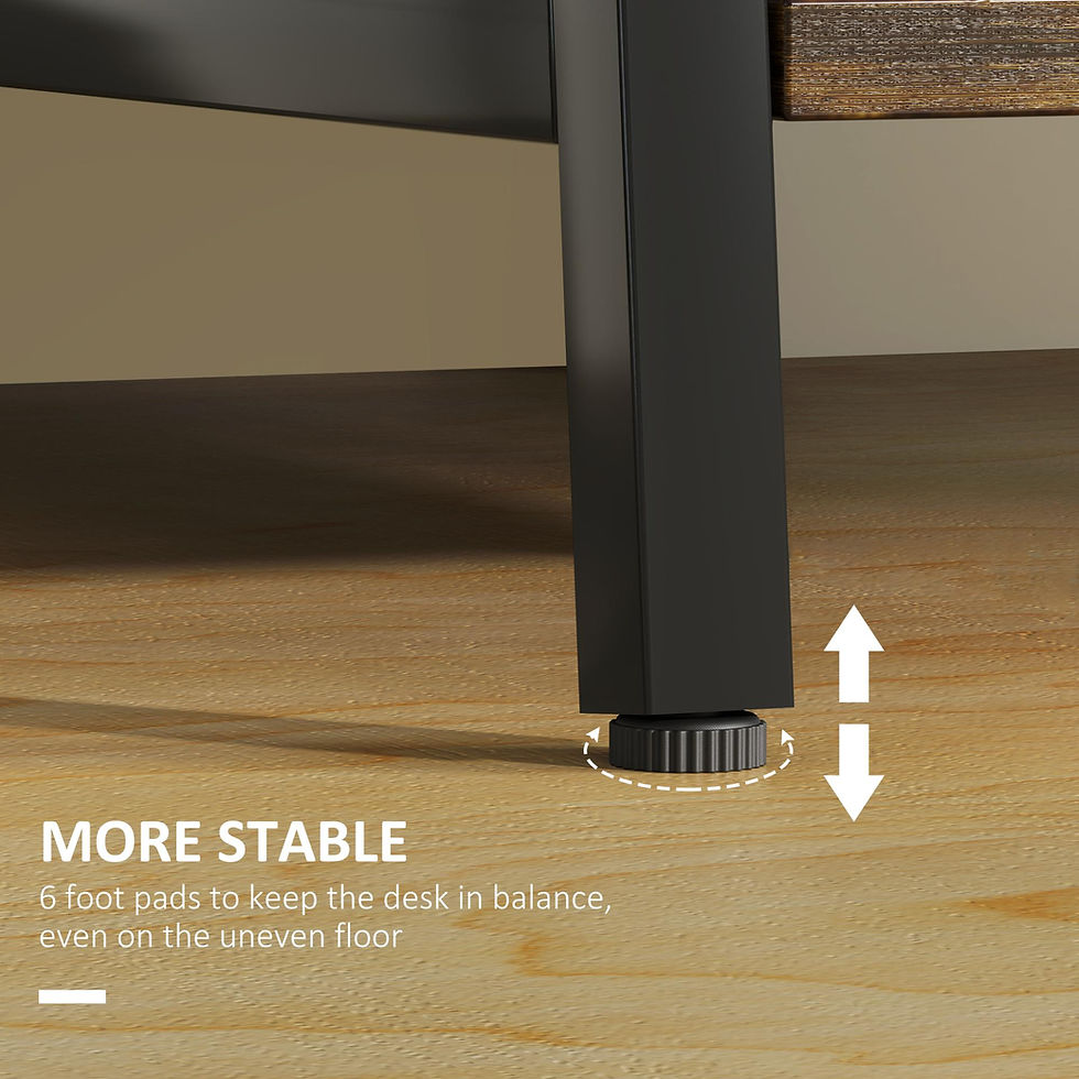 Thumbnail: HOMCOM 100cm Computer Desk with Storage, Industrial Home Office Desk with 2 Tier