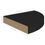 Thumbnail: vidaXL Floating Corner Shelf Black 25x25x3.8 cm MDF