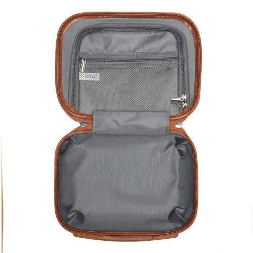 Thumbnail: K1871-1L - Kono 12 Inch Lightweight Hard Shell ABS Vanity Case - Grayish Blue