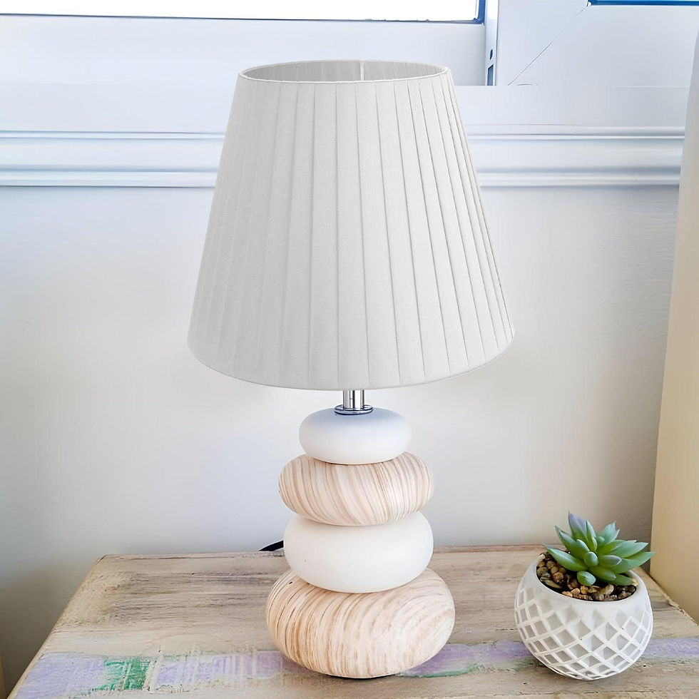 Thumbnail: Modern Fabric Coolie Light Table Lampshade ~ 5491