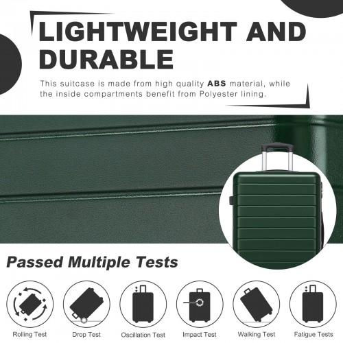 Thumbnail: KSN2691 - 24 Inch Checked Luggage, Durable ABS Hard Shell Suitcase with 360