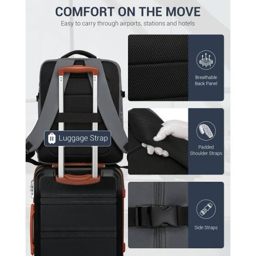 Thumbnail: BPK2524L- Kono 32L Upgraded Large Cabin Backpack, 17.3 Inch Laptop Rucksack with