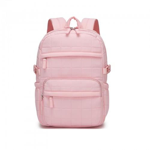 Thumbnail: BPM2609 - Miss Lulu Quilted Lightweight Backpack, Fits 15.6 Inch Notebook, Cabin
