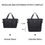 Thumbnail: EA2212 - Kono Two Pieces Expandable Durable Waterproof Travel Duffel Bag Set
